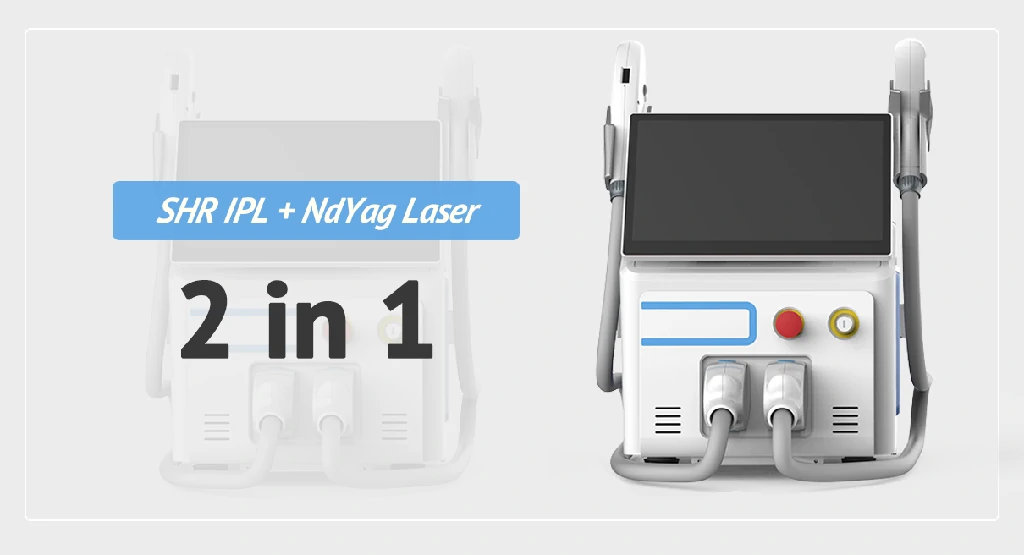 2 in 1 SHR Ndyag tattoo removal